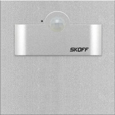 Oprawa schodowa LED Tango Short LED PIR 120 Motion Sensor Light 2,4W 230V AC 3000K barwa ciepła IP20 aluminium  SKOFF (MN-TAN-G-H-1-ML-ML-01)