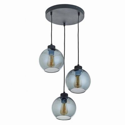 TK-Lighting lampa wisząca Cubus Graphite 3xE27 max 60W czarna/grafit (2832)