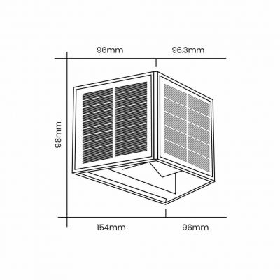 Kinkiet solarny Wings 50lm 3000K EKO9097 Milagro (EKO9097)