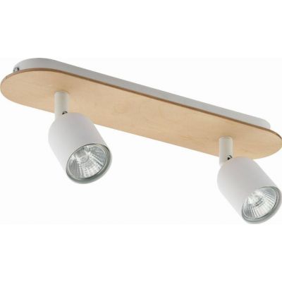 TK Lighting plafon (reflektorki) Top Wood 2xGU10 drewniano/biały 3295 (3295)