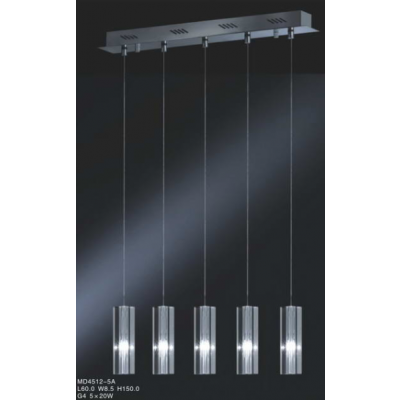 ITALUX lampa wisząca Sople G4 20W IP20 kolor - chrom (MD4512-5A)