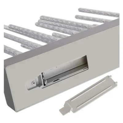 Świąteczny świecznik srebrny 19 LED 28 cm 3x AA ciepła biel IP20 timer EMOS (DCAW02)