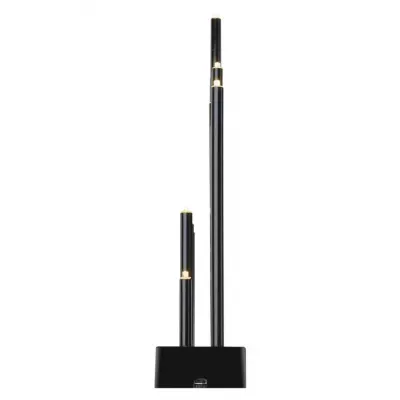 Świecznik świateczny czarny 20 LED 27 cm 3x AA ciepła biel IP20 timer EMOS (DCAW04)