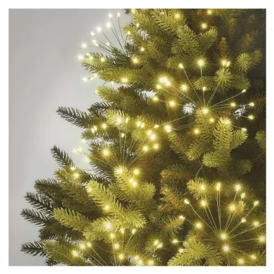 Lampki świąteczne nano łezki frędzle 450 LED 8 m ciepła biel IP20 timer EMOS (D3AW11)