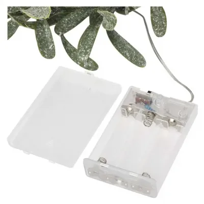 Wieniec świateczny jemioła 25 LED 3xAA ciepła biel IP20 timer EMOS (DCTW28)
