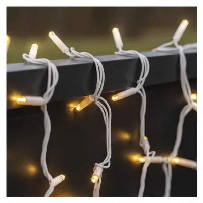 Lampki choinkowee łączone Profi 50 LED 5m ciepła biel biały przewód IP44 timer EMOS (D2AW02)