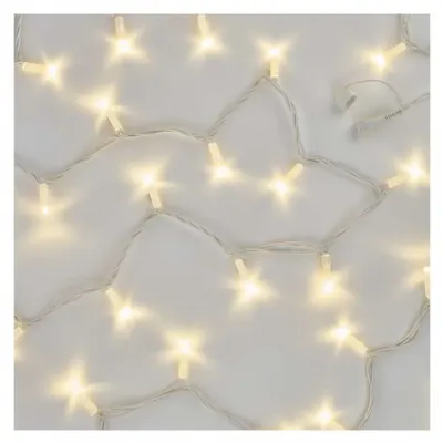 Lampki choinkowee łączone Profi 50 LED 5m ciepła biel biały przewód IP44 timer EMOS (D2AW02)