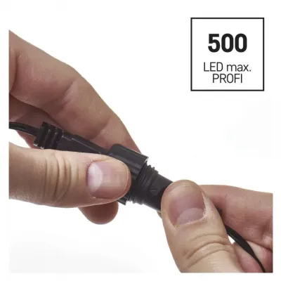 Oświetlenie łączone Profi sople 50LED 3m ciepła+zim biel biały błysz przewód IP44 timer (D2CN02)