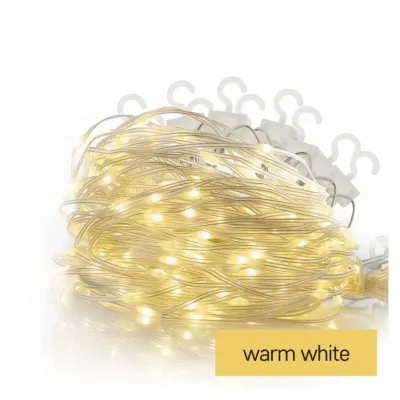 Lampki świąteczne 240 LED nano kurtyna 1,7x2m ciepła biel 8 programów IP44 EMOS (D3EW01)