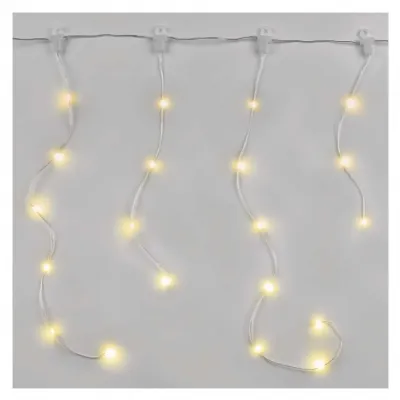 Kurtyna świetlna lampki 54LED drop łezki 1,7m ciepła biel 8 programów IP44 EMOS (D3CW01)