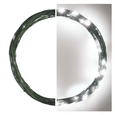 Lampki świąteczne nano łezki 40 LED 4m zimna biel IP44 timer EMOS (D3AC03)