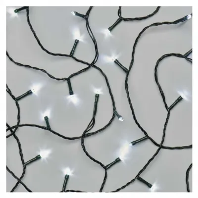 Lampki choinkowe Classic 200 LED 10m zimna biel zielony przewód IP20 EMOS (D4GC03)