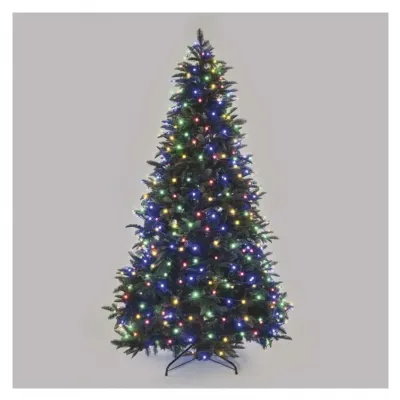Lampki choinkowe 480 LED cherry 48m multikolor zielony przewód IP44 8 programów timer EMOS (D5AM27)