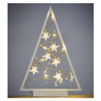 Choinka świateczna 15 LED dekoracja 40cm 2x AA ciepła biel IP20 timer EMOS (DCWW27)