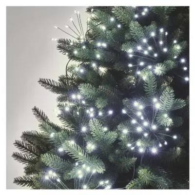 Lampki świąteczne nano łezki frędzle 300 LED 5,2 m zimna biel IP20 timer EMOS (D3AC09)