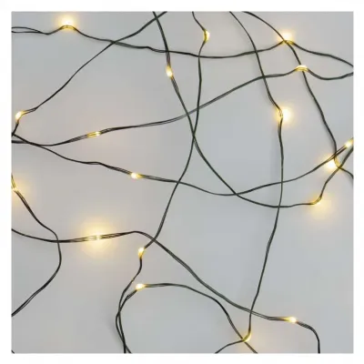 Lampki świąteczne nano łezki 4m 40 LED ciepła biel IP44 timer EMOS (D3AW03)