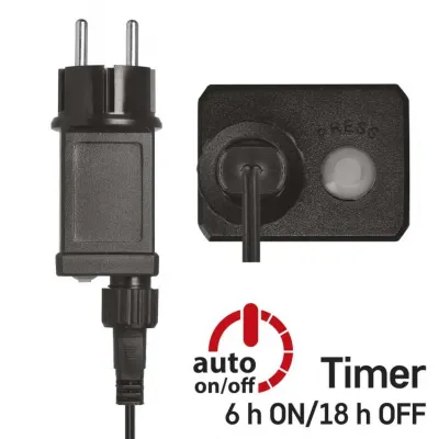 Lampki świąteczne nano łezki 4m 40 LED ciepła biel IP44 timer EMOS (D3AW03)