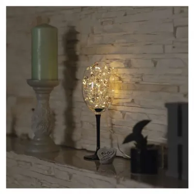 Lampki świąteczne girlanda cyrkonie 40 LED 1,2 m 3x AA ciepła biel IP20 timer EMOS (DCGW16)