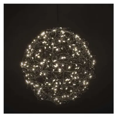 Ozdoba świąteczna kula 200 LED 20 cm ciepła biel IP44 EMOS (DCTW33)