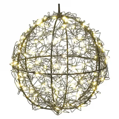 Ozdoba świąteczna kula 200 LED 20 cm ciepła biel IP44 EMOS (DCTW33)