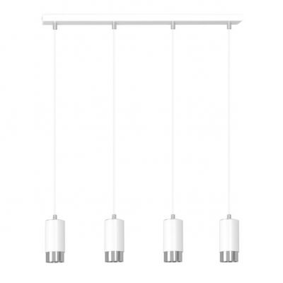 Emibig lampa wisząca Fumiko 4 4xGU10 biały/chrom 814/4 (814/4)