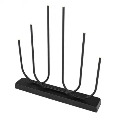 Świecznik świąteczny 6 LED 40 cm 2x AA metal ciepła biel IP20 timer EMOS (DCAW24)