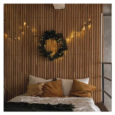 Lampki choinkowe Classic 500 LED 50m ciepła biel zielony przewód IP44 8 programów timer EMOS (D4AW26)