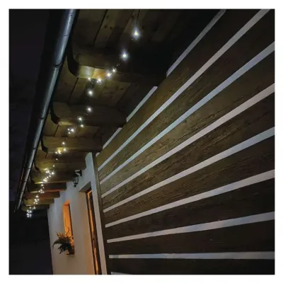Lampki choinkowe Classic 80 LED 8m zimna biel IP44 8 programów timer EMOS (D4AC22)