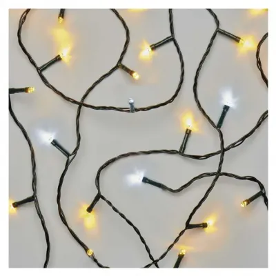 Lampki choinkowe Classic 80 LED 8m ciepła biel + zimna biel miga IP44 timer EMOS (D4AN01)