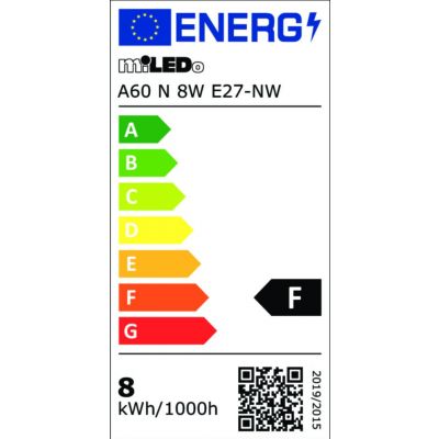 Żarówka A60 8W=60W E27 neutralna biel KANLUX (31203)