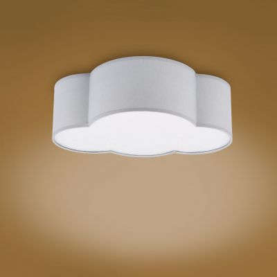 Tk Lighting lampa sufitowa Cloud Mini 2xE27 max 15W biała/szara (3144)