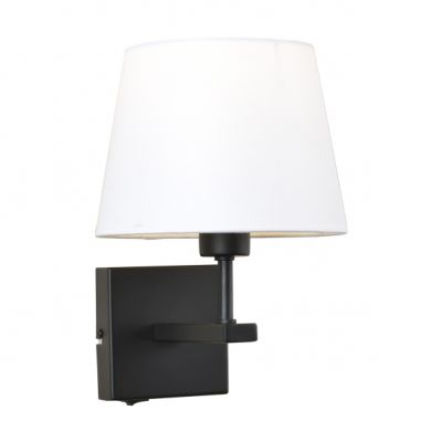 ITALUX Lampa przyłóżkowa Norte E27 60W 230V IP20 kolor - czarny mat (WL-1122-1-A-BM-RO-WH)