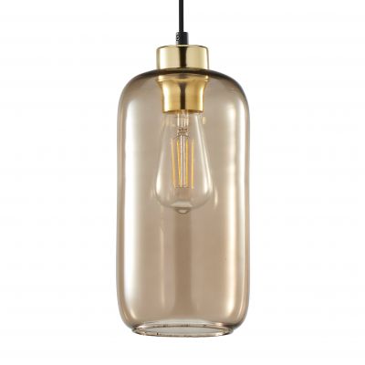Lampa wisząca minimalistyczna Marco E27 czarno/złota loft 3314 TK Lighting (3314)