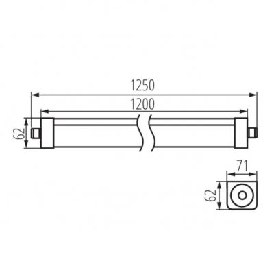 Oprawa hermetyczna LED TP STRONG LED 48W-NW 6500lm 4000K IP65 33170 KANLUX (33170)