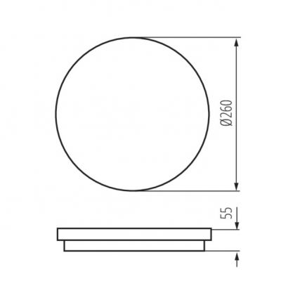 Plafoniera LED 24W neutralna IP54 2060lm 4000K BENO 33340 KANLUX (33340)