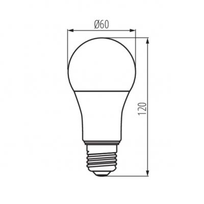 Żarówka LED E27  9,6W 1060lm 4000K barwa neutralna IQ-LED A60 33717 KANLUX (33717)