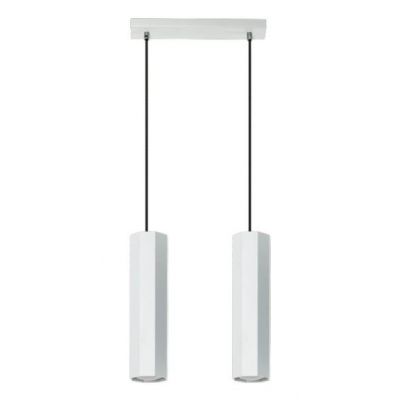 Lampex lampa wisząca Astral 2 2xGU10 biała 792/2 BIA (792/2 BIA)