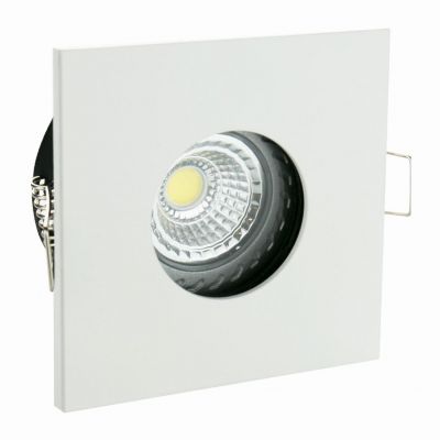 Oprawa punktowa Fiale IV GU10 250V IP65 84x84x35mm biały kwadrat  SLIP001007 Spectrum Led (SLIP001007)