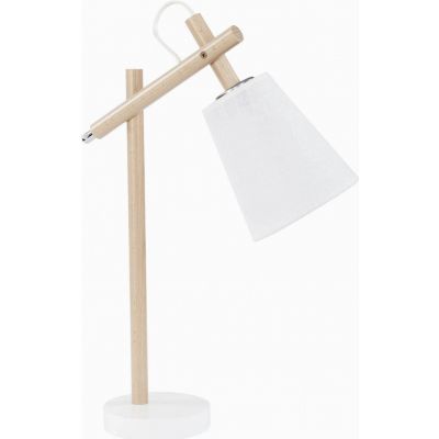 TK-Lighting lampa biurkowa VAIO WHITE naturalne drewno/biały 1xE27 667 (667)