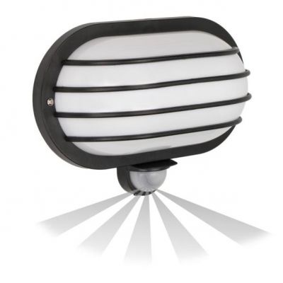 Oprawa SOLANO z czujnikiem ruchu 180st, 60W, E27, IP44, plastik, czarna OR-OP-307BE27ZMR ORNO (OR-OP-307BE27ZMR)