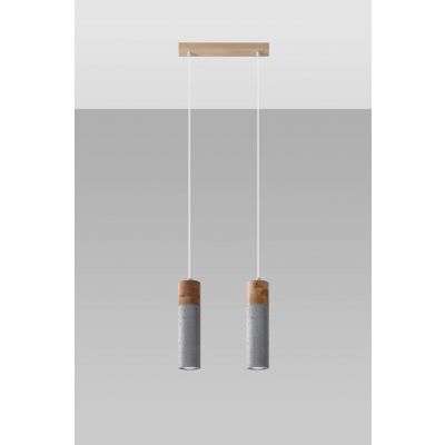 Sollux Lampa wisząca ZANE 2 szara SL.0966 (SL.0966)