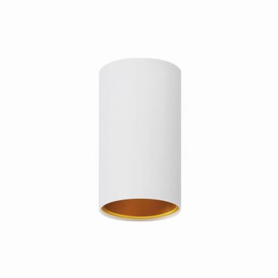 Oprawa natynkowa CHLOE GU10 IP20 70x128mm biały złoty tuba nieruchoma  SLIP005001 Spectrum Led (SLIP005001)