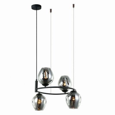 ITALUX lampa wisząca Roxane E27 40W 220-240V IP20 kolor - czarny (MDM-4045-4 BK+SG)