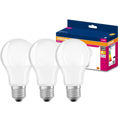 Żarówka LED /3szt./ E27 8.5W=60W 806lm ciepła biel 180st OSRAM (4058075629004)