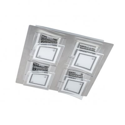 ITALUX plafon Winston LED, zintegrowany 24W 1800 lm 3000K IP20 kolor - chrom, biały (C29560F-4A)