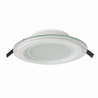 FIALE ECO LED ROUND 230V 12W IP20 CW SUFITOWE oczko szklane  SLI021021CW Spectrum Led (SLI021021CW)