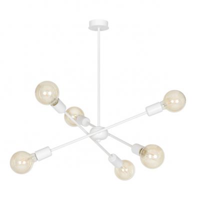 Emibig lampa wisząca PROTON 6 WHITE E-27 60W MAX 587/6 (587/6)