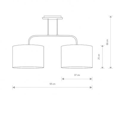 Lampa żyrandol ALICE gold II zwis M (4962)