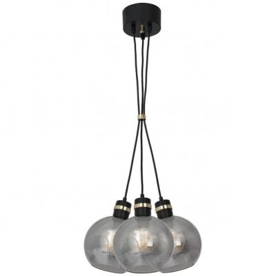 MILAGRO Lampa wisząca OMEGA BLACK/GOLD 3xE27 (MLP6532)