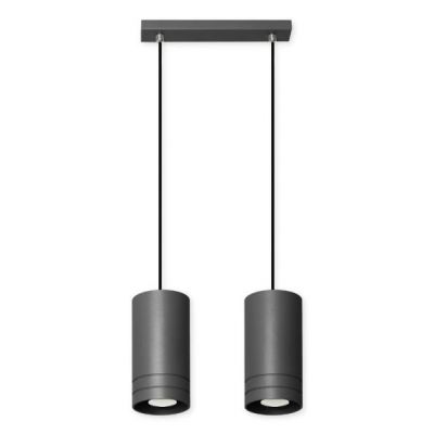 Lampex lampa wisząca Simon 2L czarna GU10 2x40W (754/2L CZA)